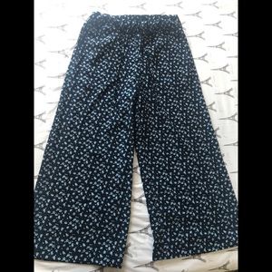 H&M Floral Culotte Pants